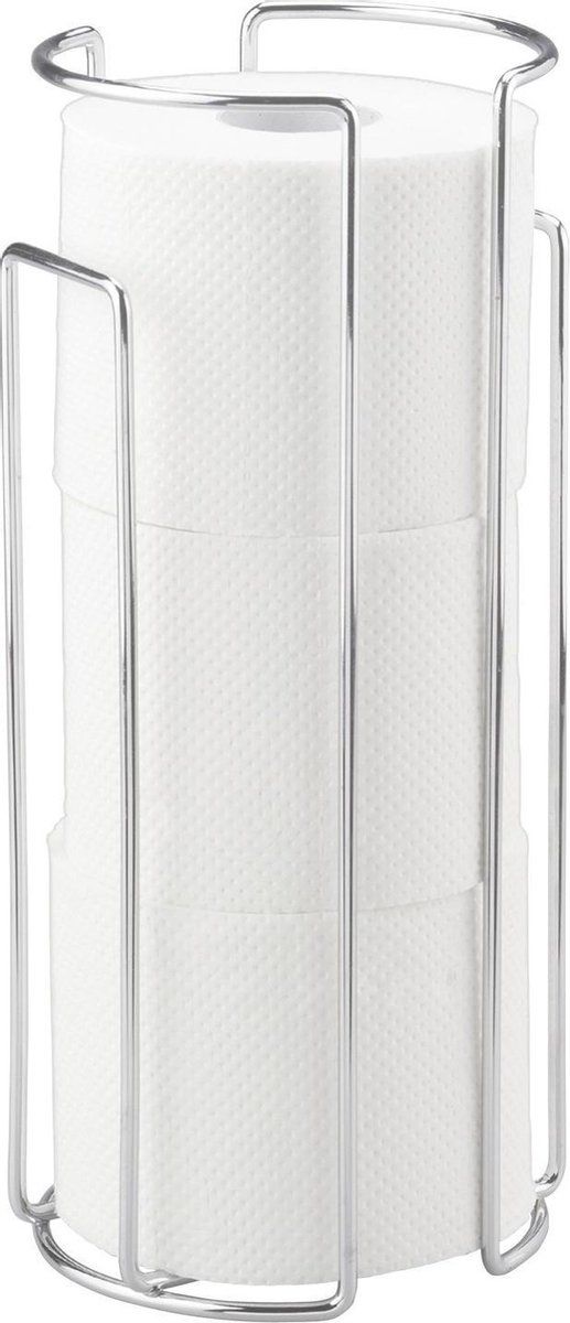 WENKO Toiletrolhouder - 14 x 32 cm - Staal - Chroom
