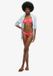 Superdry Cheeky Bikinibroekje met Print Malibu Pink Marble Dames