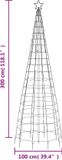 vidaXL - Sapin de Noël à LED - avec - piquets - 570 - LED - blanc froid - 300 - cm