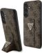 Guess Galaxy S24 Coque arrière - Triangle Strass - Marron