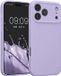 kwmobile telefoonhoesje geschikt voor Apple iPhone 17 Pro Max - TPU backcover met siliconen coating - Smartphone case in lavendel