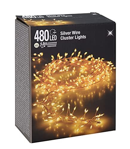 Spetebo Cluster Micro Lichtsnoer 480 LED warm wit - 480 cm