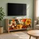 Maison Exclusive Meuble TV GENNEP, 102 x 33 x 50 cm, panneaux de particules imitation bois Sonoma
