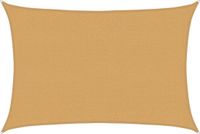 vidaXL Zonnezeil 160 g/m² rechthoekig 2,5x4,5 m HDPE zandkleurig
