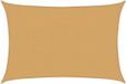 vidaXL Zonnezeil 160 g/m² rechthoekig 2,5x4,5 m HDPE zandkleurig