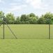 vidaXL Gaashek met grondbevestiging 25 x 1,4 m PVC-Coated Staal Grijs
