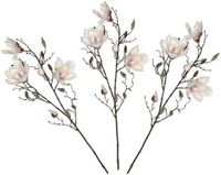 Shoppartners 3x Licht roze Magnolia/beverboom kunsttakken kunstplanten 88 cm - Kunstbloemen boeketten