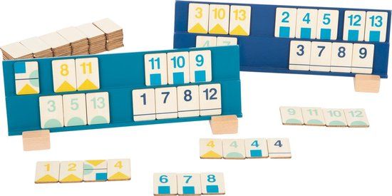small foot - Rummy Numbers Puzzle - Wooden Game for Kids