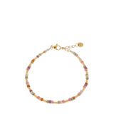 Label Kiki gold plated armband Pastello