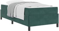 vidaXL Bedframe Donkergroen Stof 80 x 200 cm