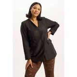 Anyday Plus Size regular blazer - zwart