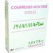 PharmaPlus Compresses stériles, non-tissé, 7,5 cm x 7,5 cm, boîte de 10 x 2 compresses