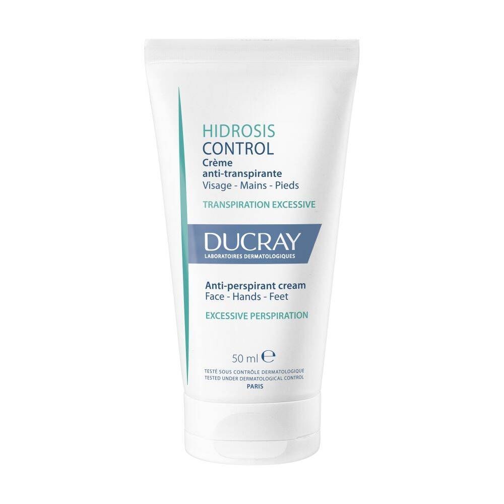 Ducray Ducray Hidrosis Control Anti-Transpirant Crème Gelaat - Handen - Voeten Nieuwe Formule 50 ml crème
