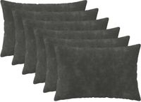 vidaXL Kussensloop HEERLEN Antraciet 50 x 70 cm Microfiber Fleece