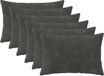 vidaXL Kussensloop HEERLEN Antraciet 50 x 70 cm Microfiber Fleece