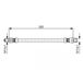 BOSCH Flexible de frein 1987476439