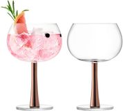 L.S.A. Gin Balloon Glas 420 ml Set van 2 Stuks - Glas - Koper