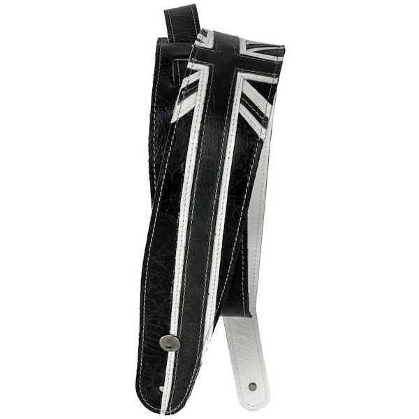 D'Addario 25PRL04 Union Jack Gitaarband - Zwart/Wit