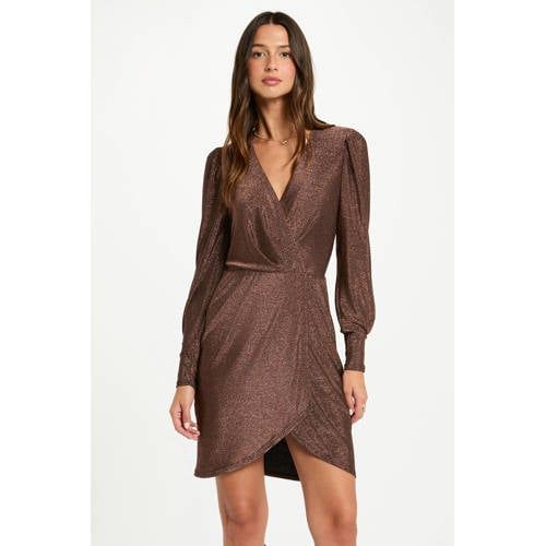 Morgan korte jurk bruin