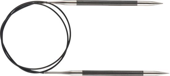 KnitPro Karbonz rondbreinaald met vaste kabel - 2.5 mm 80 cm