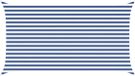 vidaXL Zonneschaduw Blauw en Wit 2,5 x 4,5 m 100% Polyester Oxford