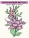 Birth Flower Tattoo Coloring Book for Women