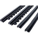 COBA Europe DT010005F Premier Verbinder Female PVC-plaat (l x b x h) 450 x 20 x 15 mm Zwart