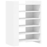 vidaXL Schoenenkast - 74,5x37,5x100 cm - Bewerkt Hout - Wit