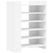 vidaXL Schoenenkast - 74,5x37,5x100 cm - Bewerkt Hout - Wit