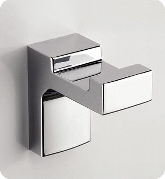 Douchebakkenopmaat.nl Kleding- en handdoekhaak Eletech chroom