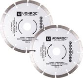 VONROC Diamantzaagbladen – Ø150MM – universeel – 2 stuks – steen & harde materialen