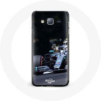 Maniacase Hoesjes voor Samsung Galaxy A3 Formule 1 Valtteri Bottas F1 Racing Driver Zwart