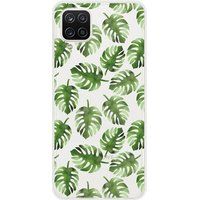 1001 coques Samsung Galaxy M22, Samsung Galaxy M32 Feuilles de monstera Bedrukt siliconen hoesje