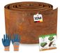 Bordure de parterre flexible en acier Corten pour jardin