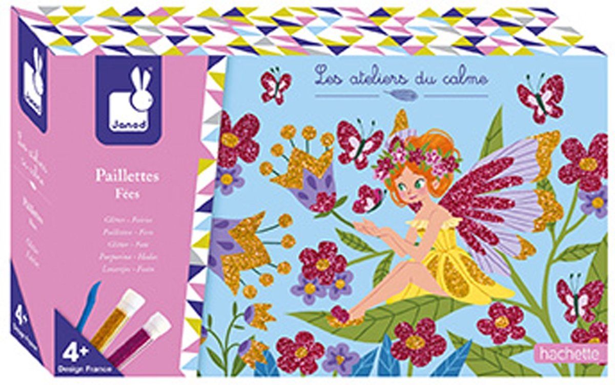 Janod Atelier - Glitterkaarten elfjes - 3700217378066