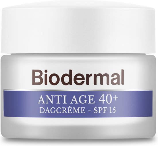 Biodermal Anti Age 40+ - Dagcrème met SPF15, niacinamide en hyaluronzuur tegen huidveroudering - 50 ml