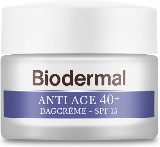 Biodermal Anti Age 40+ Dagcrème - SPF15 - 50ml - Anti-Rimpel - Hyaluronzuur & Vitamine C