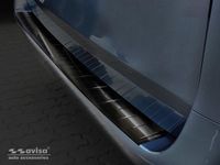 Zwart Avisa Zwart RVS Achterbumperprotector passend voor Mercedes Vito / V-Klasse 2014- 'Ribs' (Lange versie)