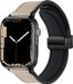 Strap-it PU lederen bandje voor Apple Watch - Lichtbeige - 38/40/41mm