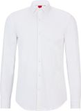Hugo Boss HUGO Kenno slim fit overhemd - wit - Boordmaat: 39
