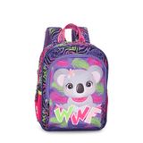 Franco SO KAWAII Officiële rugzak voor meisjes, 3D So Kaiwaii, van zachte stof, ritssluiting, verstelbare schouderbanden, elastiek aan de binnenkant voor drinkfles, naamplaatje, 22 x 28 x 11 cm, Paars