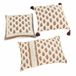 LOBERON Kussenhoes set van 3 Arsalan crème/bruin