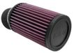 K&N Universele luchtfilter, cilindrisch, 62 mm, aansluiting, hoek 20 graden, 95 mm diameter, 152 mm hoogte (RU-1770)