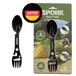Spork Roestvrijstalen Lepel - 9-in-1 Camper Gadgets - Multifunctionele Camping Multitool - Outdoor Lepel