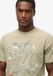 Superdry x Komodo Vintage T-shirt Homme M Kaki Clair Vert Coton