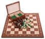 Jeu d'échecs Staunton n° 6 Échiquier et pièces en acajou
