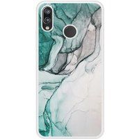 P20 Lite Zoom sur Pierre Vert Bedrukt siliconen hoesje