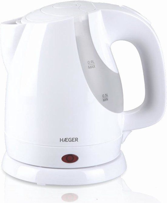 Haeger Mini Lisbon Waterkoker - 0.9L - 1300W - Wit