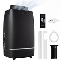 Auronic Mobiele Airco - 12.000 BTU - 4-in-1 - Airconditioning met 2 Raamafdichtingskits - Ventilator - Ontvochtiger - Tot 35m² - Zwart
