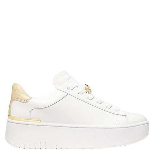 Michael Kors Dottie lace up leren sneakers wit